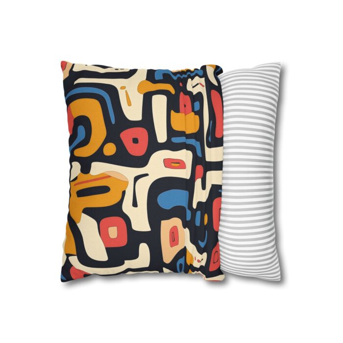 Abstract Pattern Square Pillowcase - Modern Decor for Cozy Living Spaces - Image 2