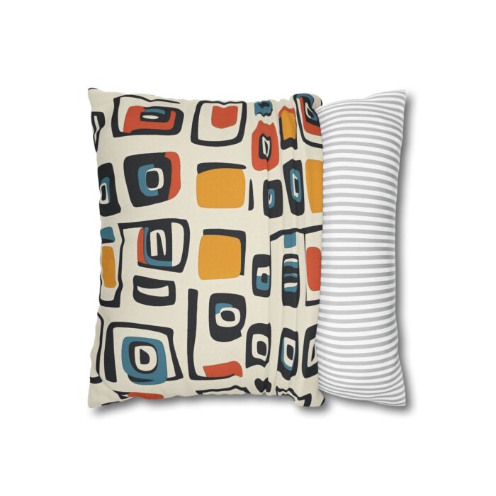 Modern Abstract Square Pillowcase - Decorative Spun Polyester Cushion Cover - Image 2