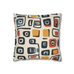 Modern Abstract Square Pillowcase - Decorative Spun Polyester Cushion Cover