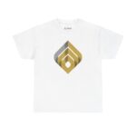 Geometric Pattern Unisex Heavy Cotton Tee - Modern Art Design