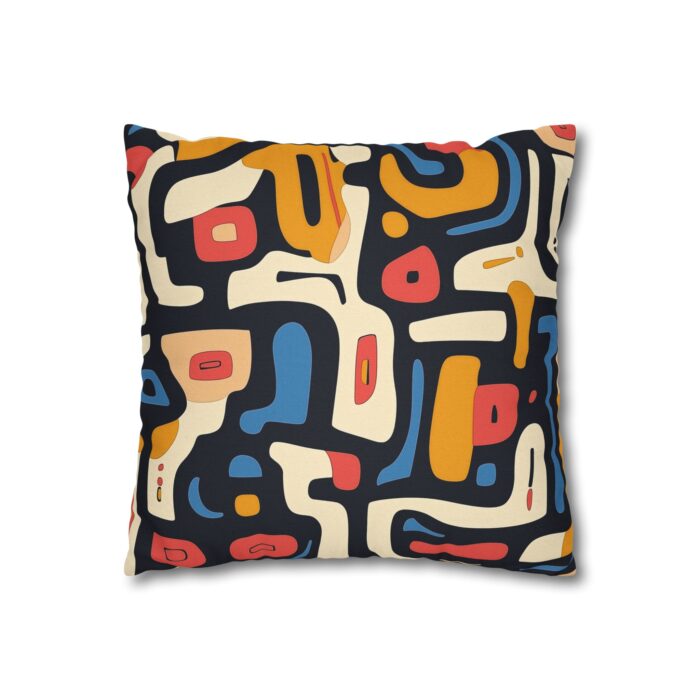 Abstract Pattern Square Pillowcase - Modern Decor for Cozy Living Spaces - Image 3