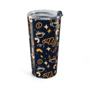 FoxCoffeena Premium Tumbler 6 (Dark Blue) - 20oz - Image 3