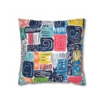 Colorful Modern Art Pillowcase - Vibrant Geometric Design