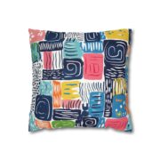 Colorful Modern Art Pillowcase - Vibrant Geometric Design