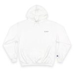 Shahada Calligraphy Elegant Retro Champion Hoodie with Graphical Design
