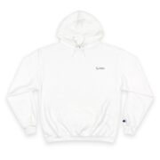 Shahada Calligraphy Elegant Retro Champion Hoodie with Graphical Design