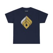 Geometric Pattern Unisex Heavy Cotton Tee - Modern Art Design - Image 9