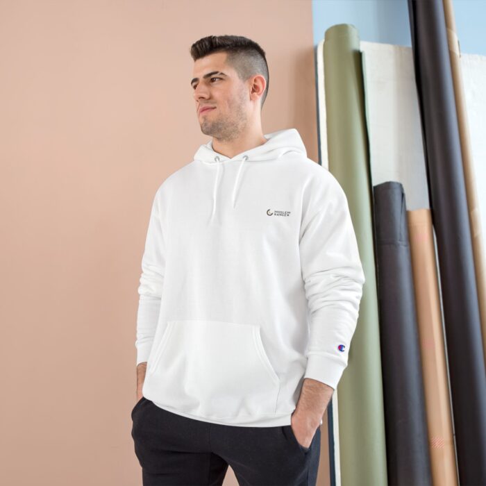 Shahada Calligraphy Elegant Retro Champion Hoodie with Graphical Design - Image 3