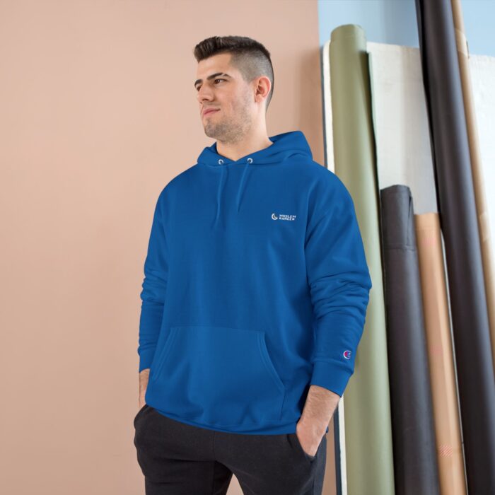 Shahada Calligraphy Elegant Retro Champion Hoodie with Graphical Design - Image 11