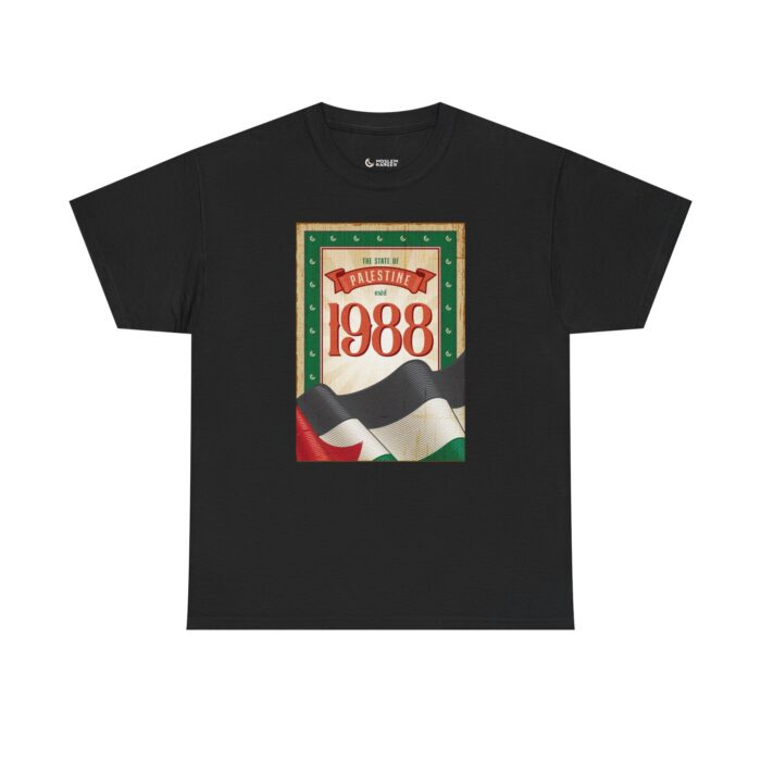 Palestine 1988 Unisex Heavy Cotton Tee - Celebrate Heritage and Culture - Image 5