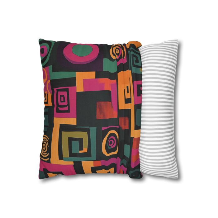 Colorful Geometric Pillowcase - Modern Home Decor - Image 2