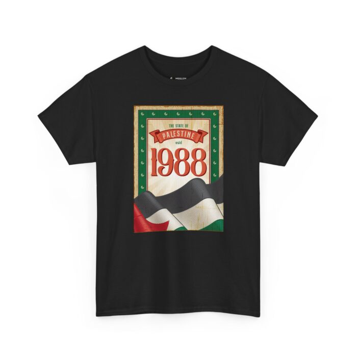 Palestine 1988 Unisex Heavy Cotton Tee - Celebrate Heritage and Culture - Image 7