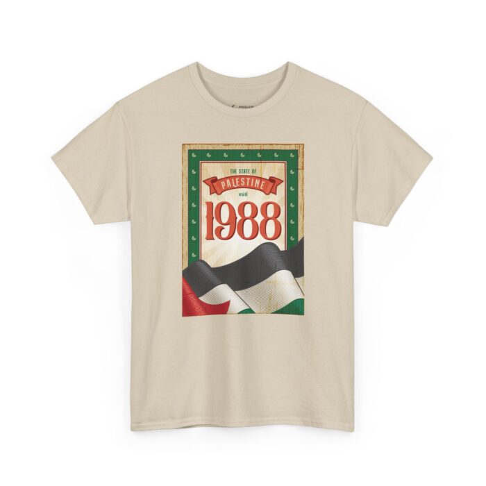 Palestine 1988 Unisex Heavy Cotton Tee - Celebrate Heritage and Culture - Image 11