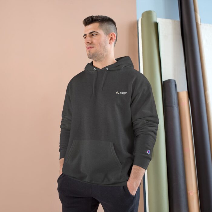Shahada Calligraphy Elegant Retro Champion Hoodie with Graphical Design - Image 7