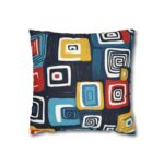 Geometric Art Throw Pillowcase - Modern Colorful Design for Cozy Decor