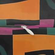 Colorful Geometric Design Lumbar Pillow | Modern Home Decor Accent - Image 3