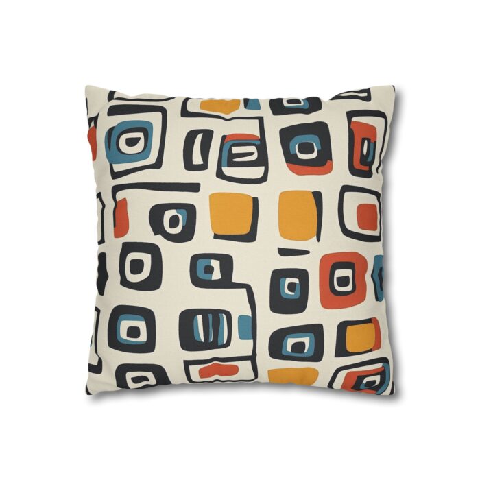 Modern Abstract Square Pillowcase - Decorative Spun Polyester Cushion Cover - Image 3